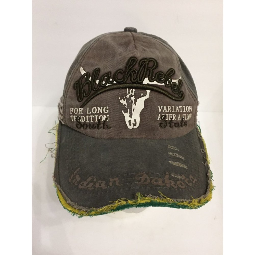 Black Rebel Indian Dakota Distress Adjustable Casual Outdoor Hat
